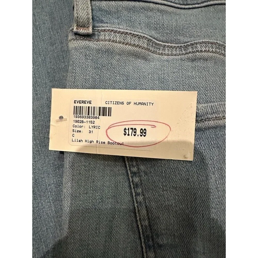 NWT Evereve Citizens of Humanity Lilah High Rise Bootcut Stretch Jeans Size 31 - Picture 8 of 16